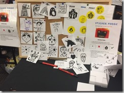 Designs on the design board for Liverpool MakeFest 2016