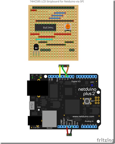 LCD 595 Netduino_bb